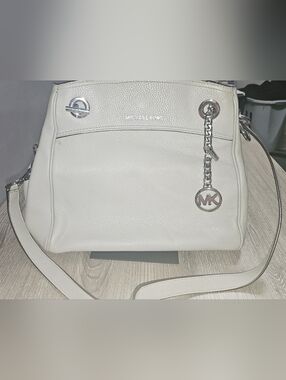 Authentic Michael Kors Jet Set Legacy Shoulder Bag Gray/Silver